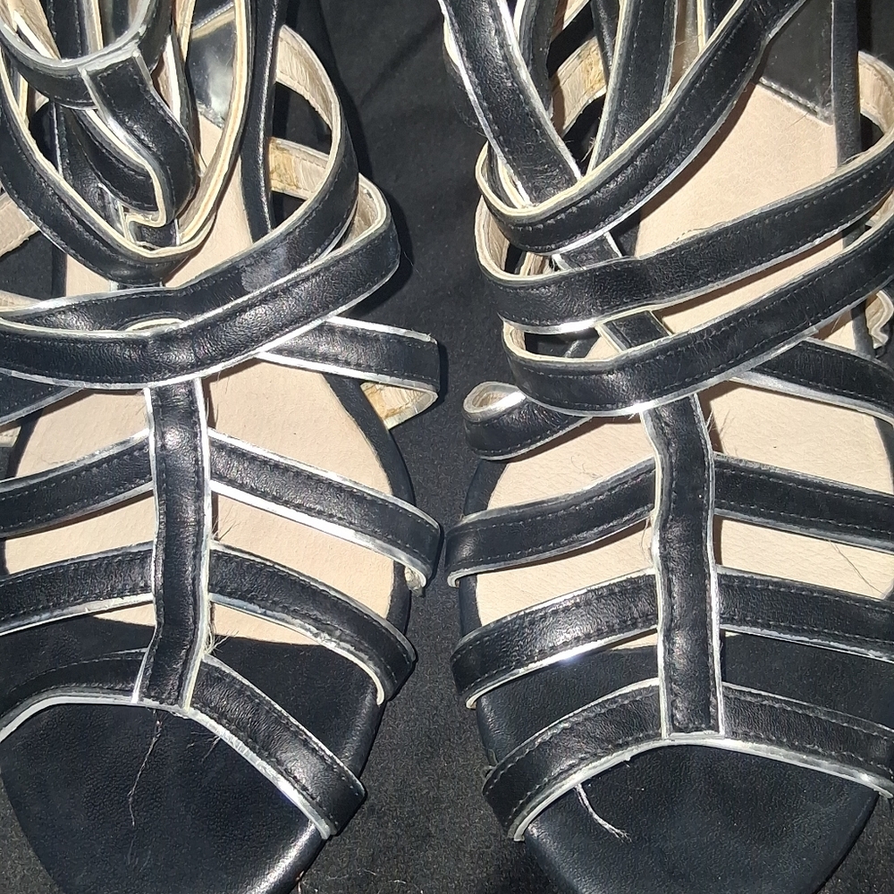 Black Strappy Sandals